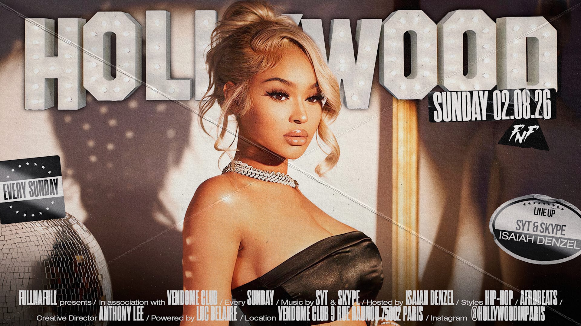 Hollywood | Vendome Club Cover