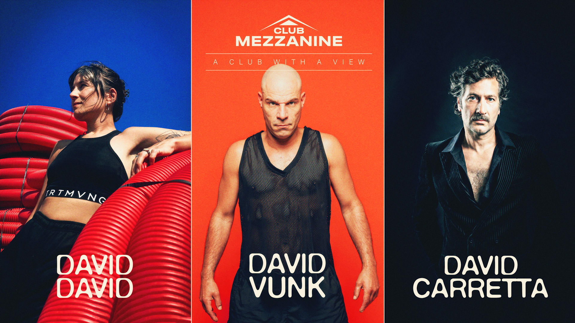 Club Mezzanine : David Vunk, David Caretta & David Davi Cover