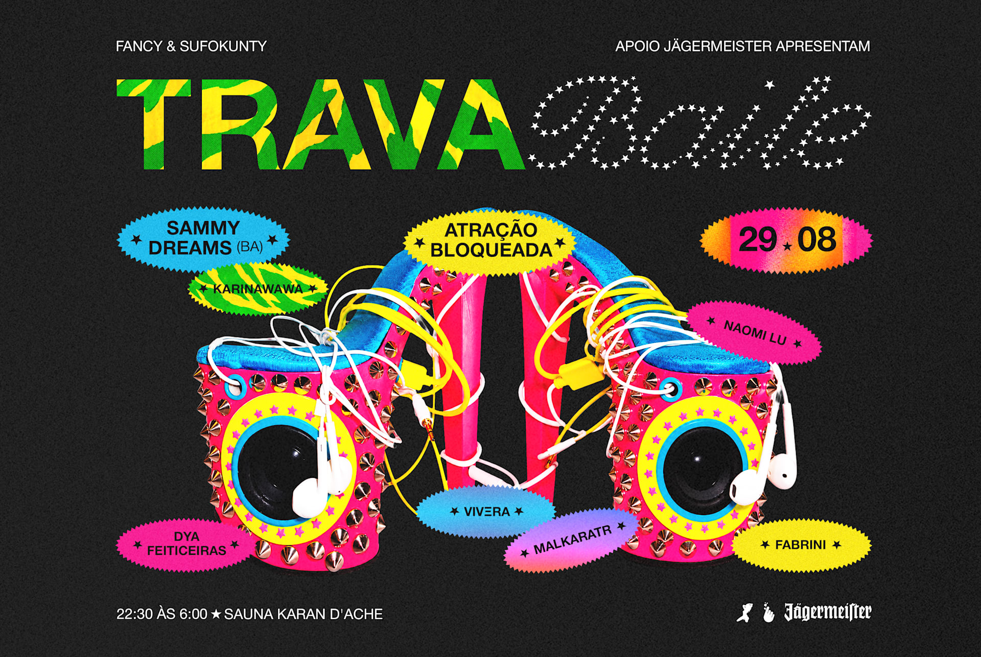 Trava Baile | Fancy + Sufokunty Invadem A Sauna Cover