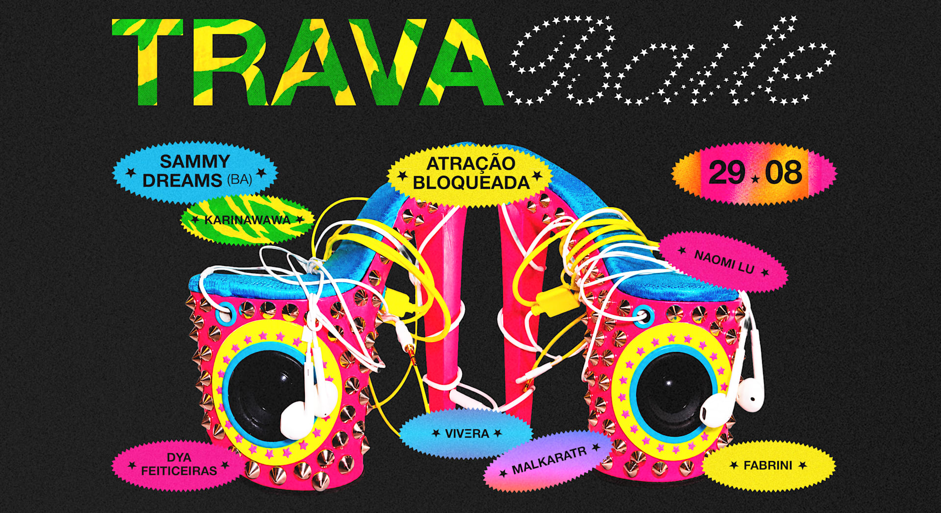 Trava Baile | Fancy + Sufokunty Invadem A Sauna Cover