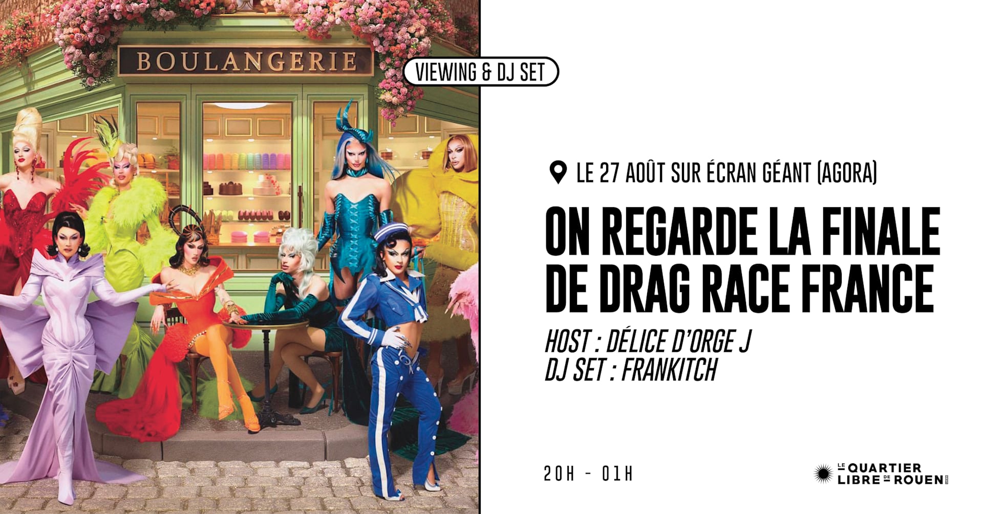 Big Viewing Party - Finale Drag Race France Cover