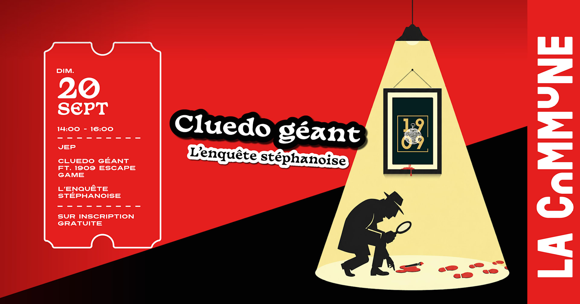 L'enquête Stéphanoise - Cluedo Géant Avec 1909 Escape Game Cover