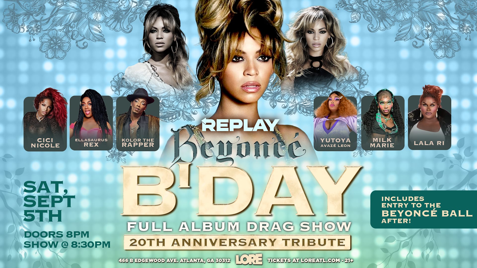 Replay: [B'day] Beyoncé Full Spin Drag Show Cover