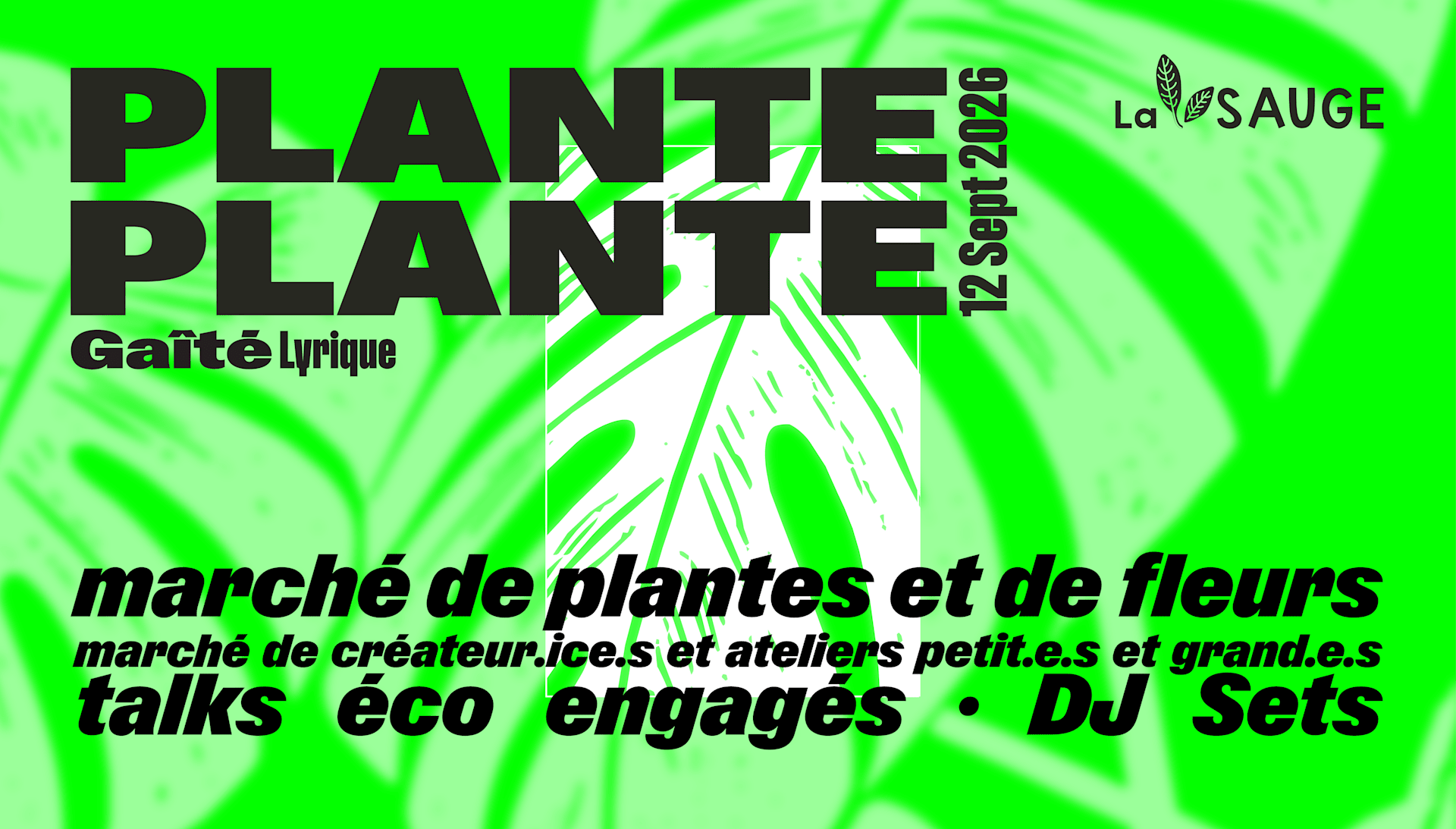Plante Plante · Vente De Plantes, Talks, Tombola & Dj Sets Cover
