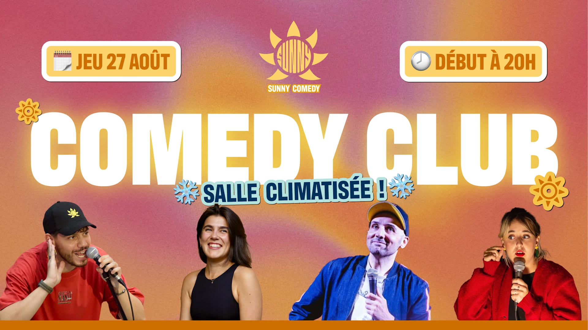 Sunny Comedy Club À The People (Briac, Lisa M., Isabelle G.) Cover