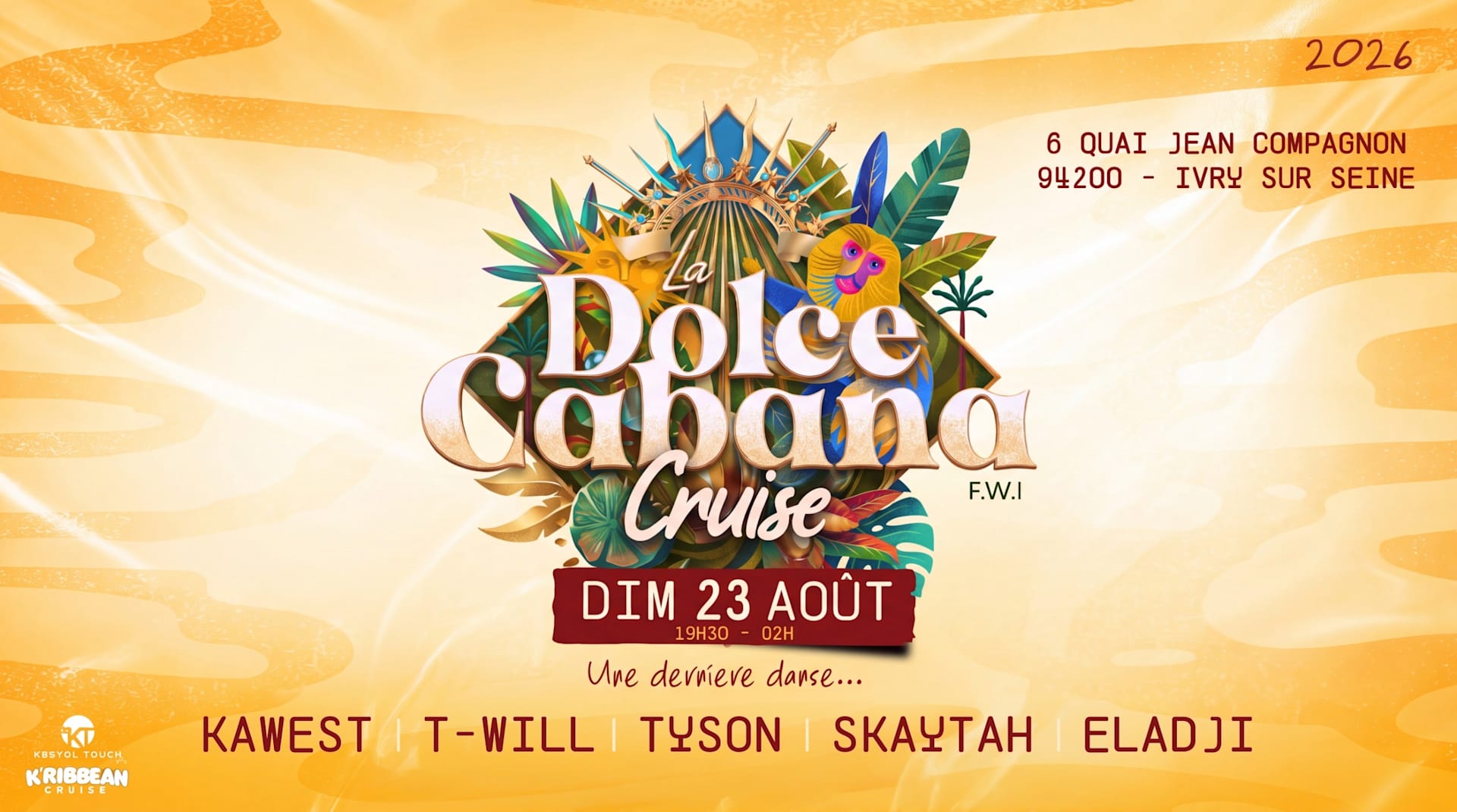 Dolce Cabana Cruise| Croisière| Rooftop| Terrasse Cover
