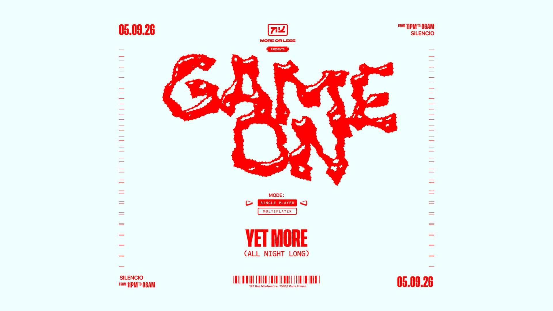 More Or Less: Yet More (All Night Long) Cover