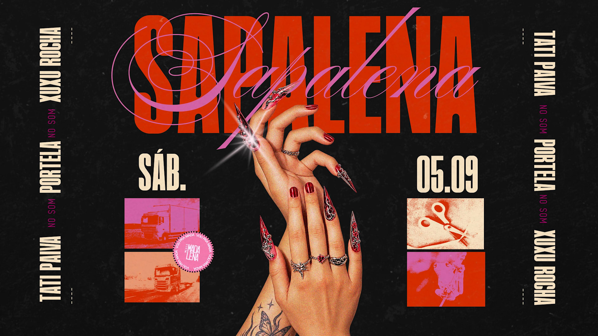Sapalena | Noite Sáfica | Sábado | Setembro Cover