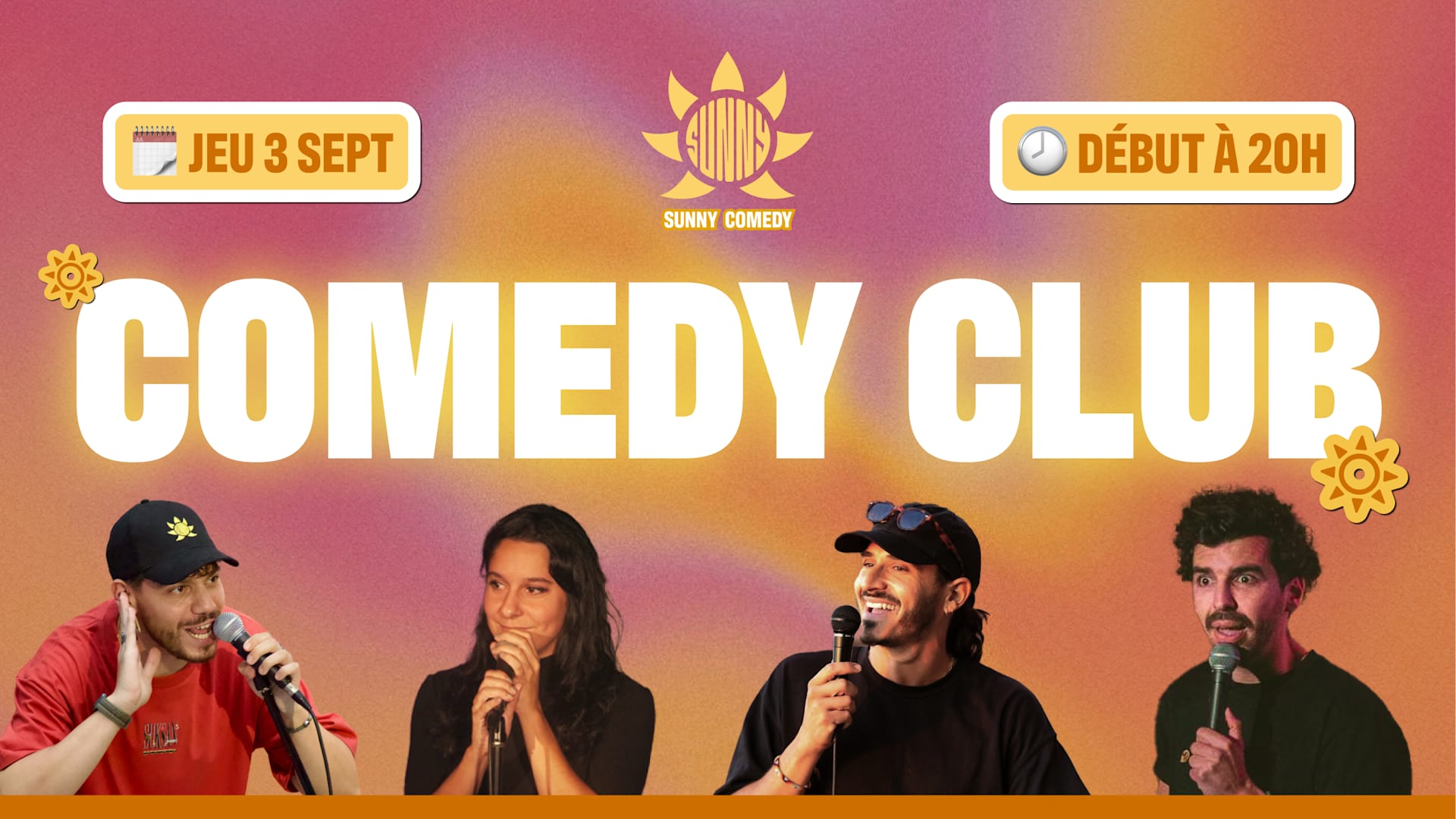 Sunny Comedy Club À The People (Dom, Alisson, Smali, Micka) Cover
