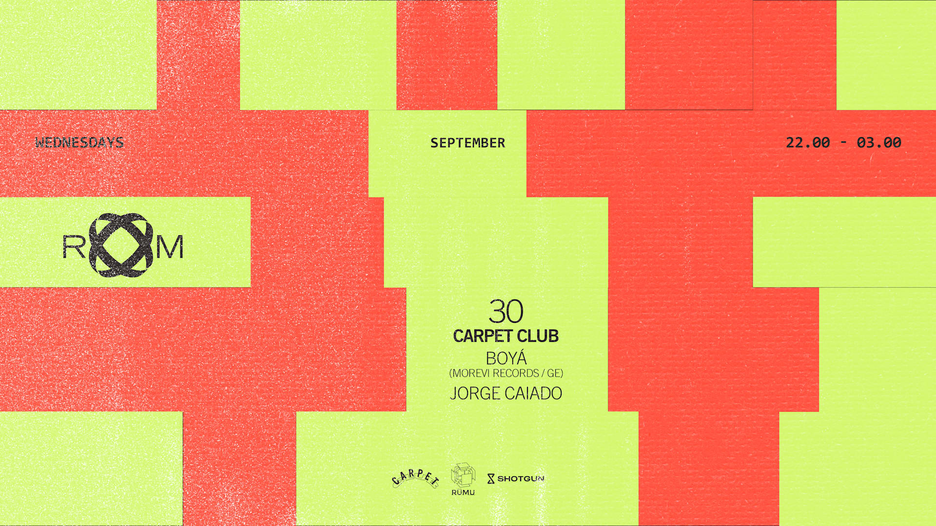 Room: Carpet Club W/ Jorge Caiado & Boyá (Morevi Records/Ge) Cover