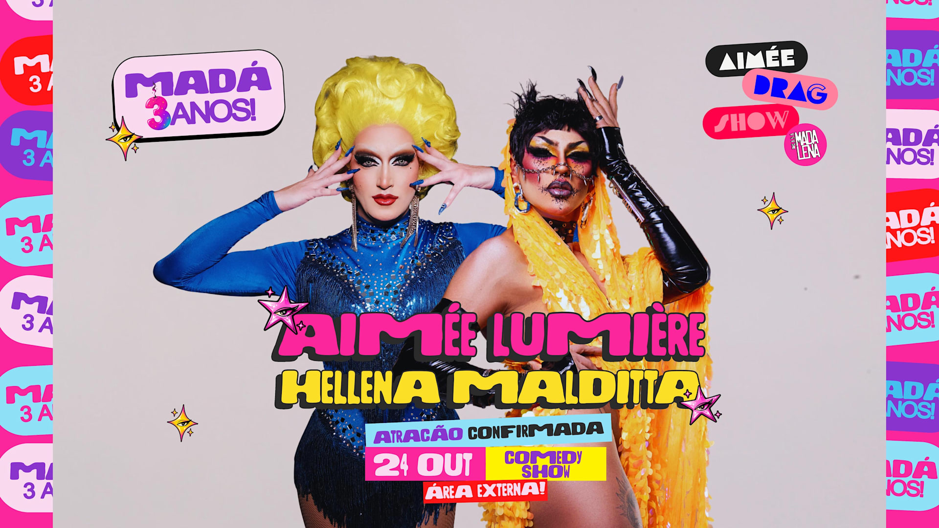 Aimée Drag Show Em Uberlândia Com Hellena Malditta 24/08 Cover