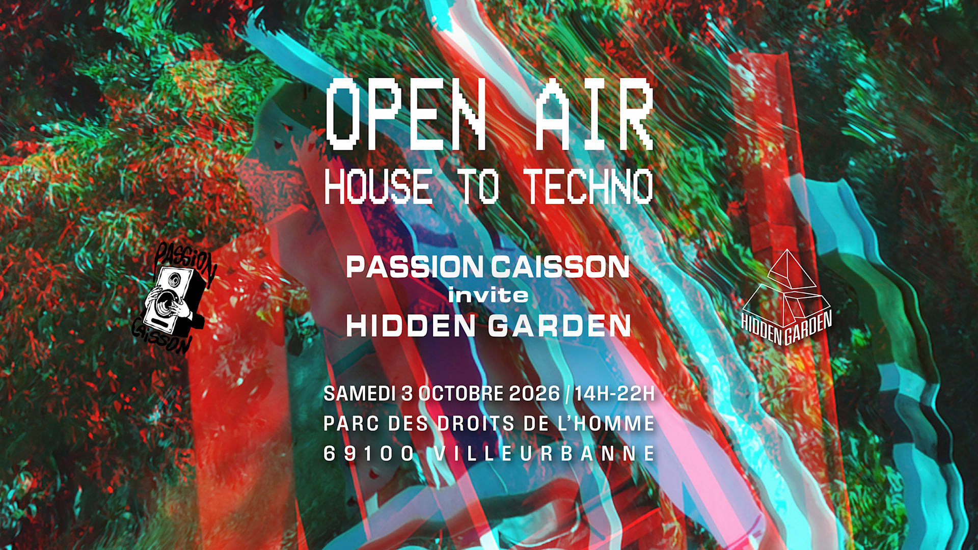 Open Air Techno - Passion Caisson Invite Hidden Garden #2 Cover