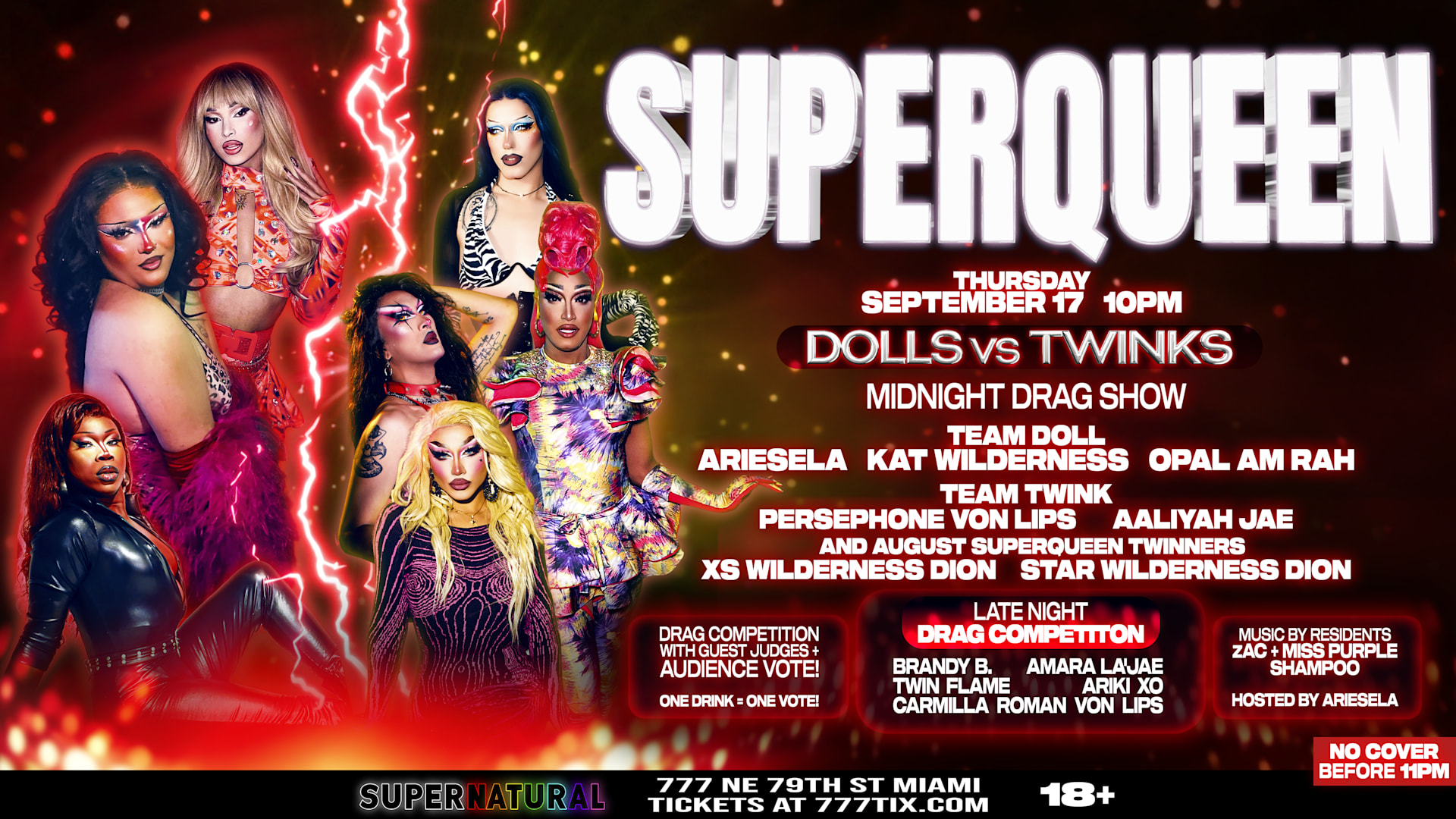 Superqueen Drag Rave + Competition (18+) Cover