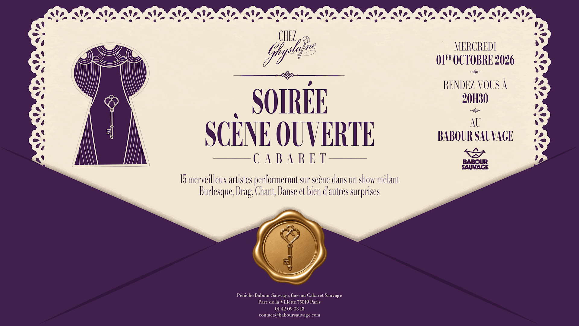 Cabaret Chez Ghyslaine - Scène Ouverte Cover