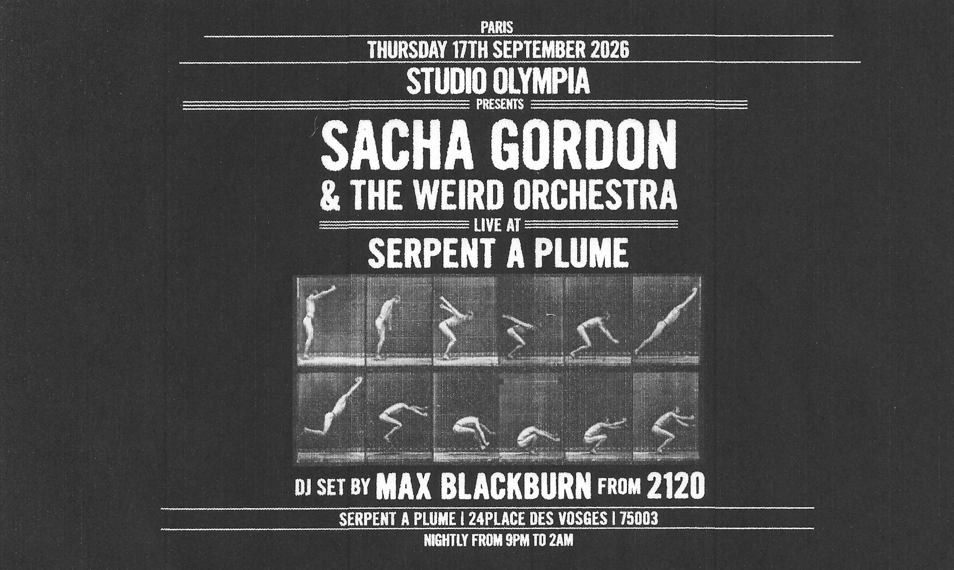 Sacha Gordon & The Weird Orchestra W/ 2120 Vynil Set Cover