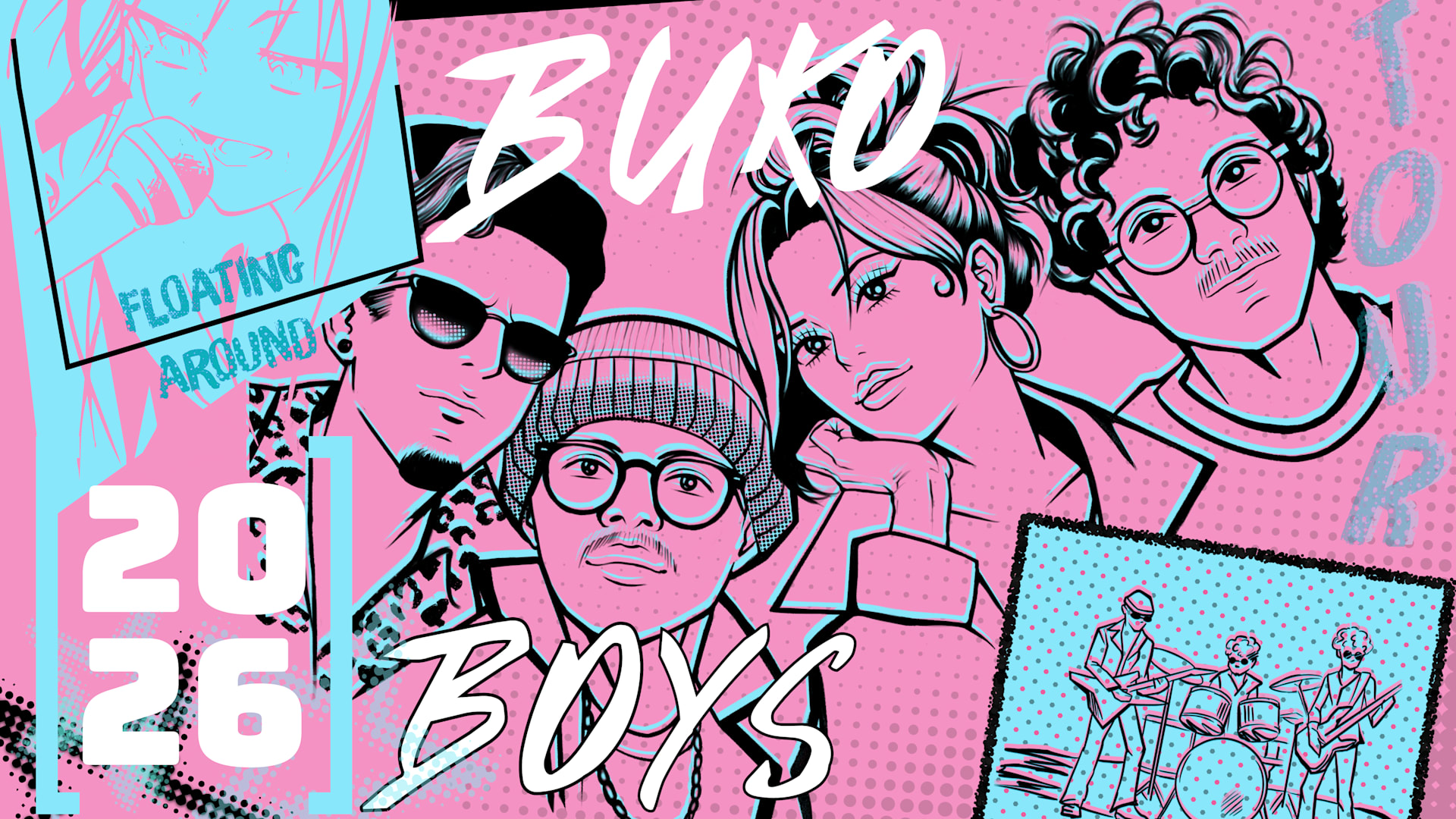 Buko Boys Floating Around Tour At Lincoln's Beard Miami, Fl Cover
