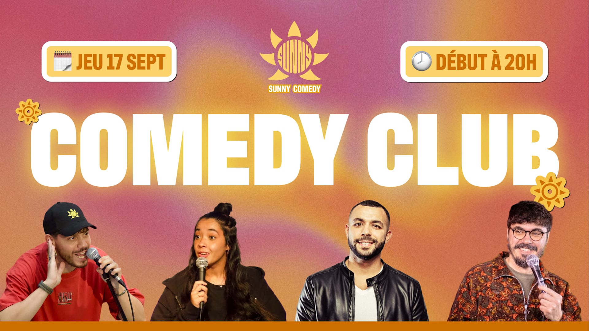 Sunny Comedy Club À The People (Malik Fares, Lila, Nico D.) Cover