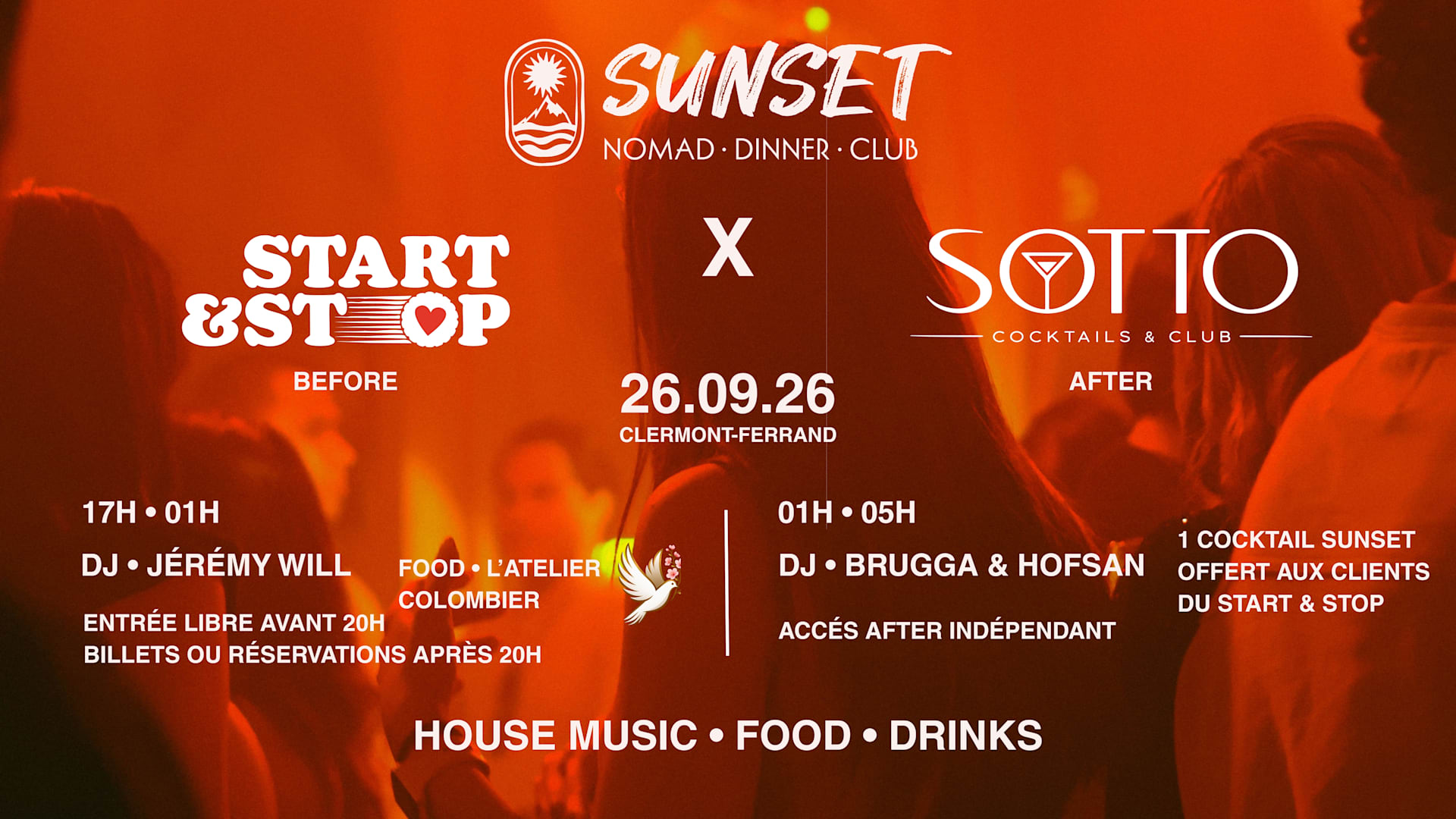 Sunset X Start & Stop X Sotto Cover