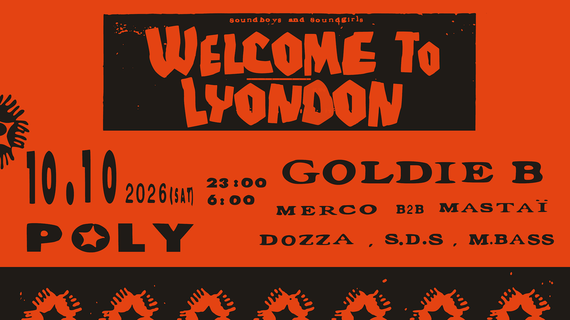 Wtl @Poly ✱ Goldie B, Merco B2b Mastaï, Dozza, S.D.S, M.Bass Cover