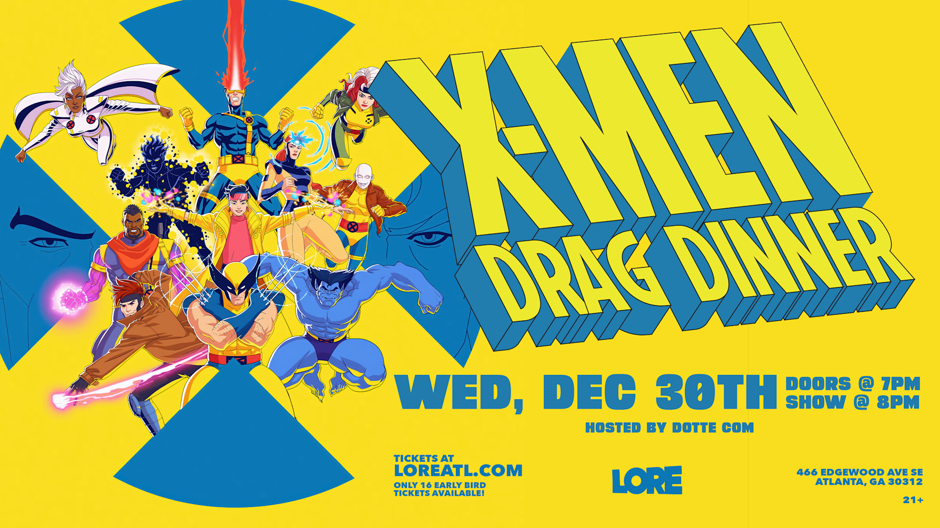 X-Men Drag Dinner Cover