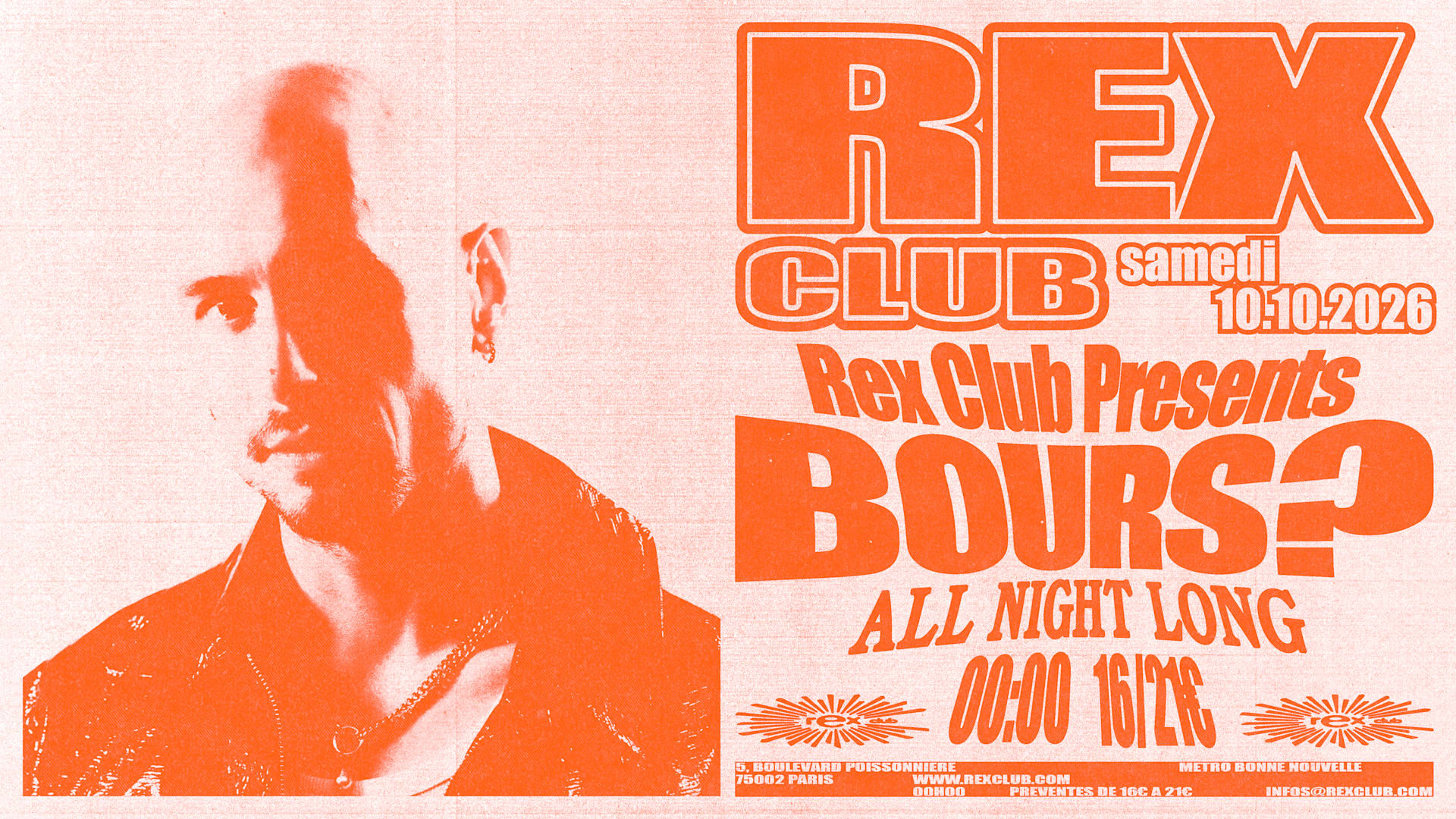 Rex Club Presents : Bours? All Night Long Cover
