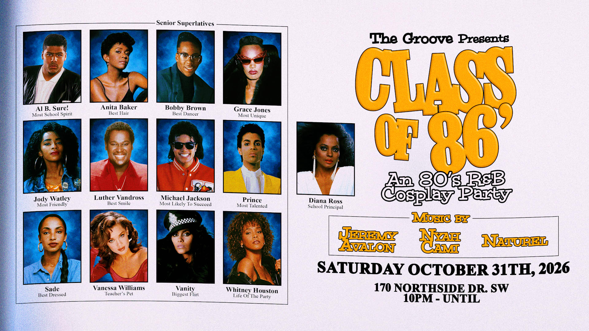 80's R&B Halloween Cosplay Party Cover