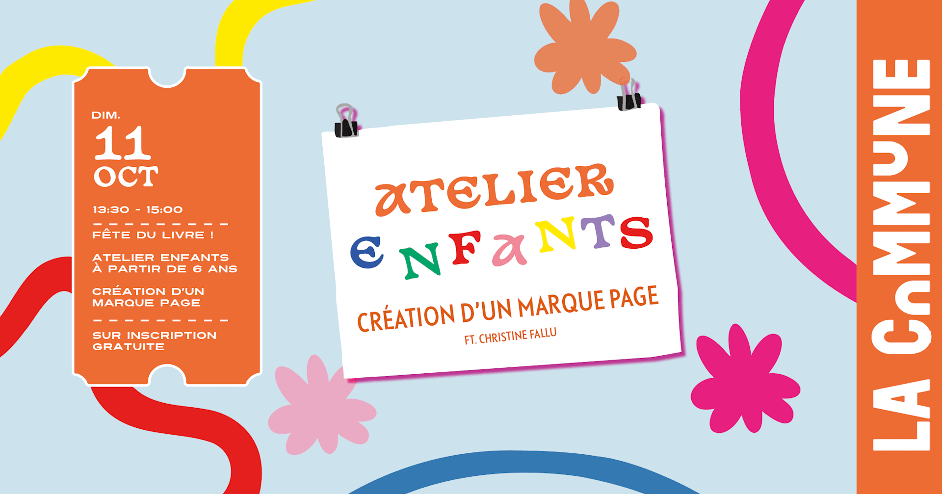 Atelier Enfants ! Spécial Fête Du Livre Cover