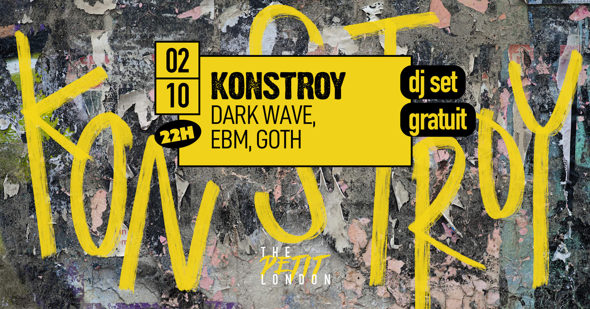 Friday I'm In Dark! Konstroy By The Petit London Cover