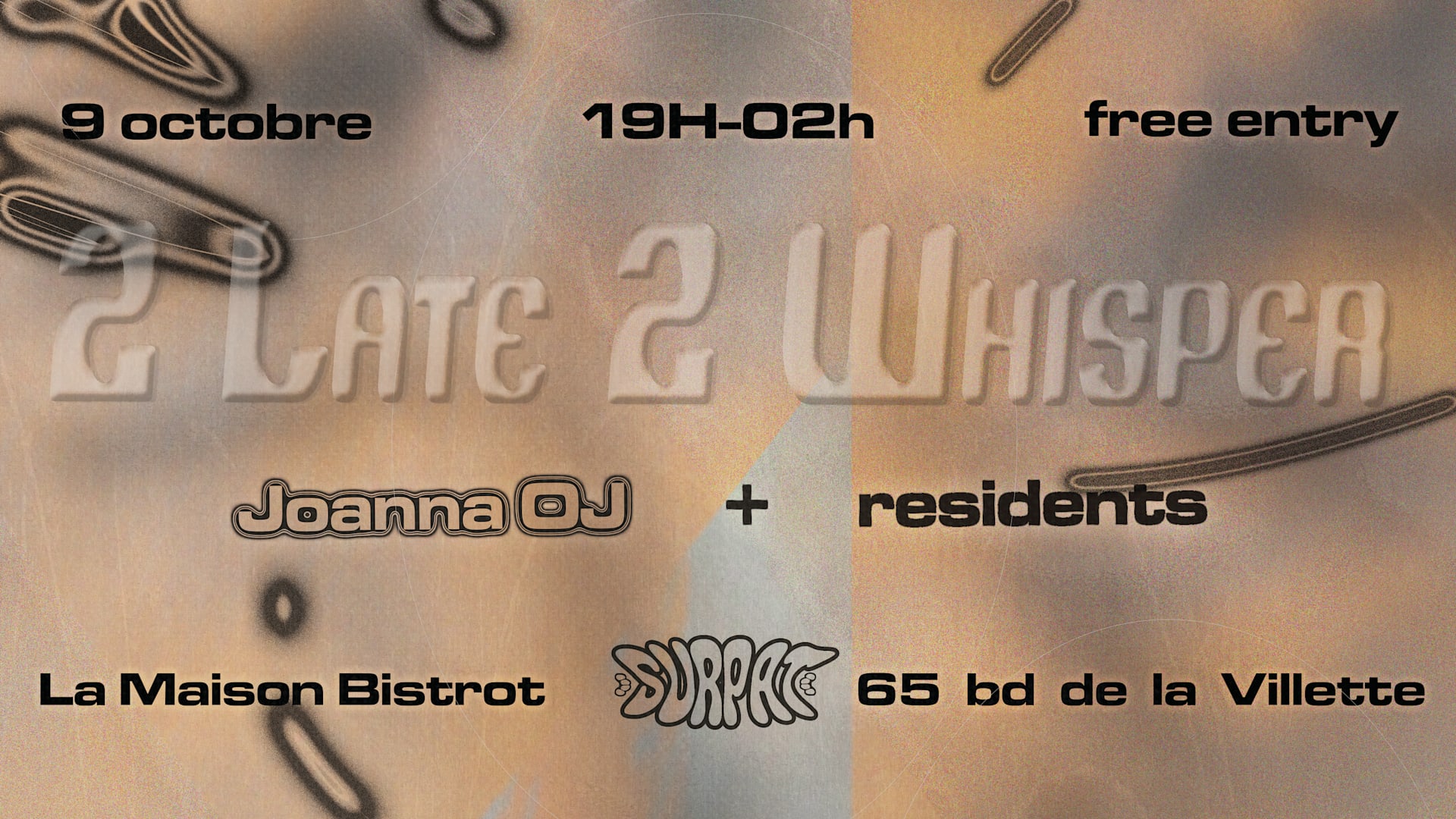Surpat : Whisper & 2late2leave Invitent Joanna Oj Cover