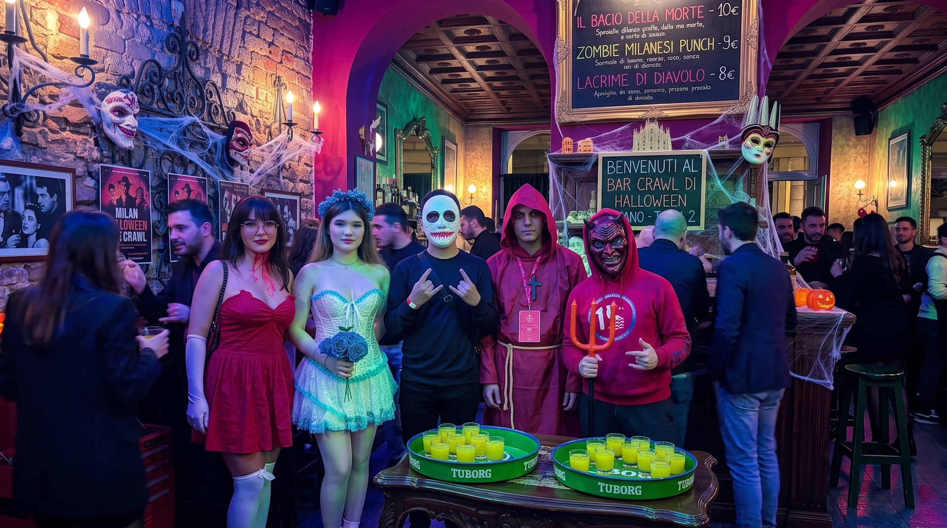 Halloween Bar Crawl Party Milan Cover