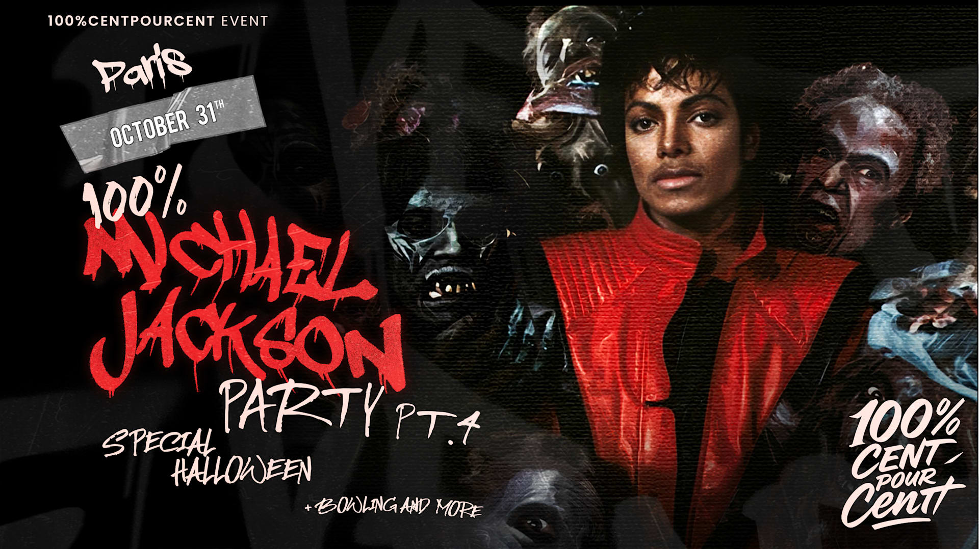 100% Michael Jackson Party In Paris Pt.4 !! (Halloween) Cover