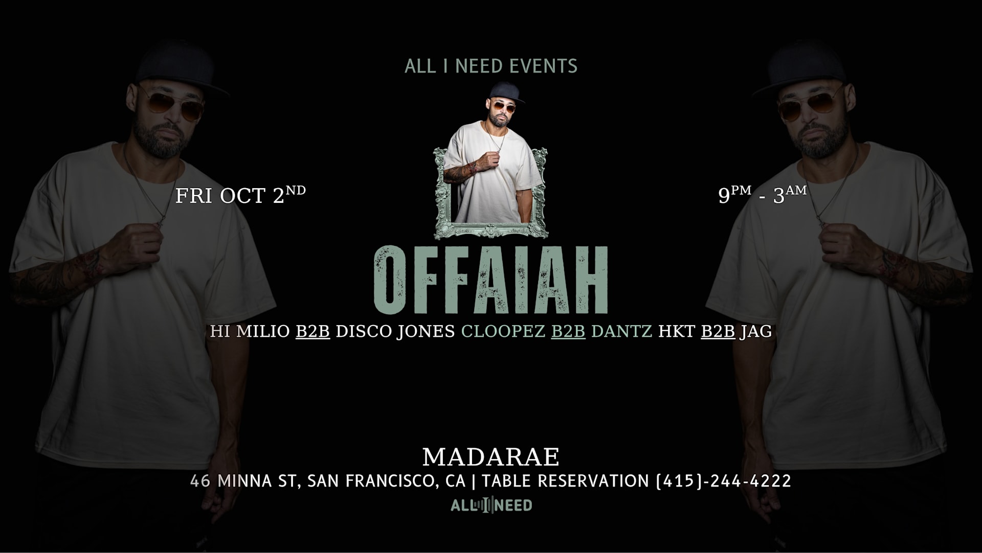 Offaiah ( House & Tech House) At Madarae Cover
