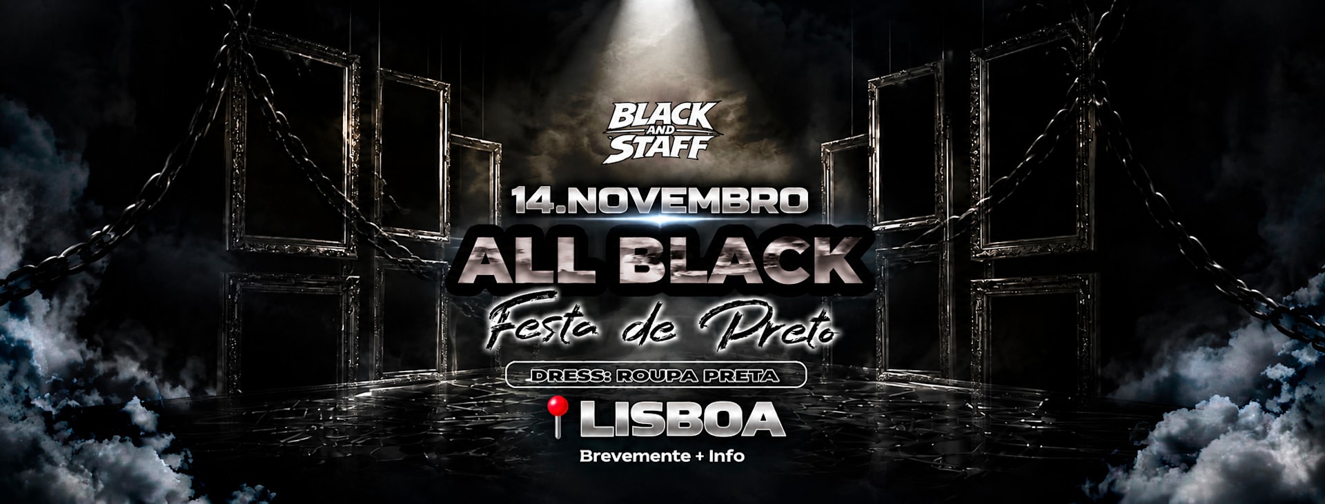 🖤All Black Party “Festa De Preto” Cover