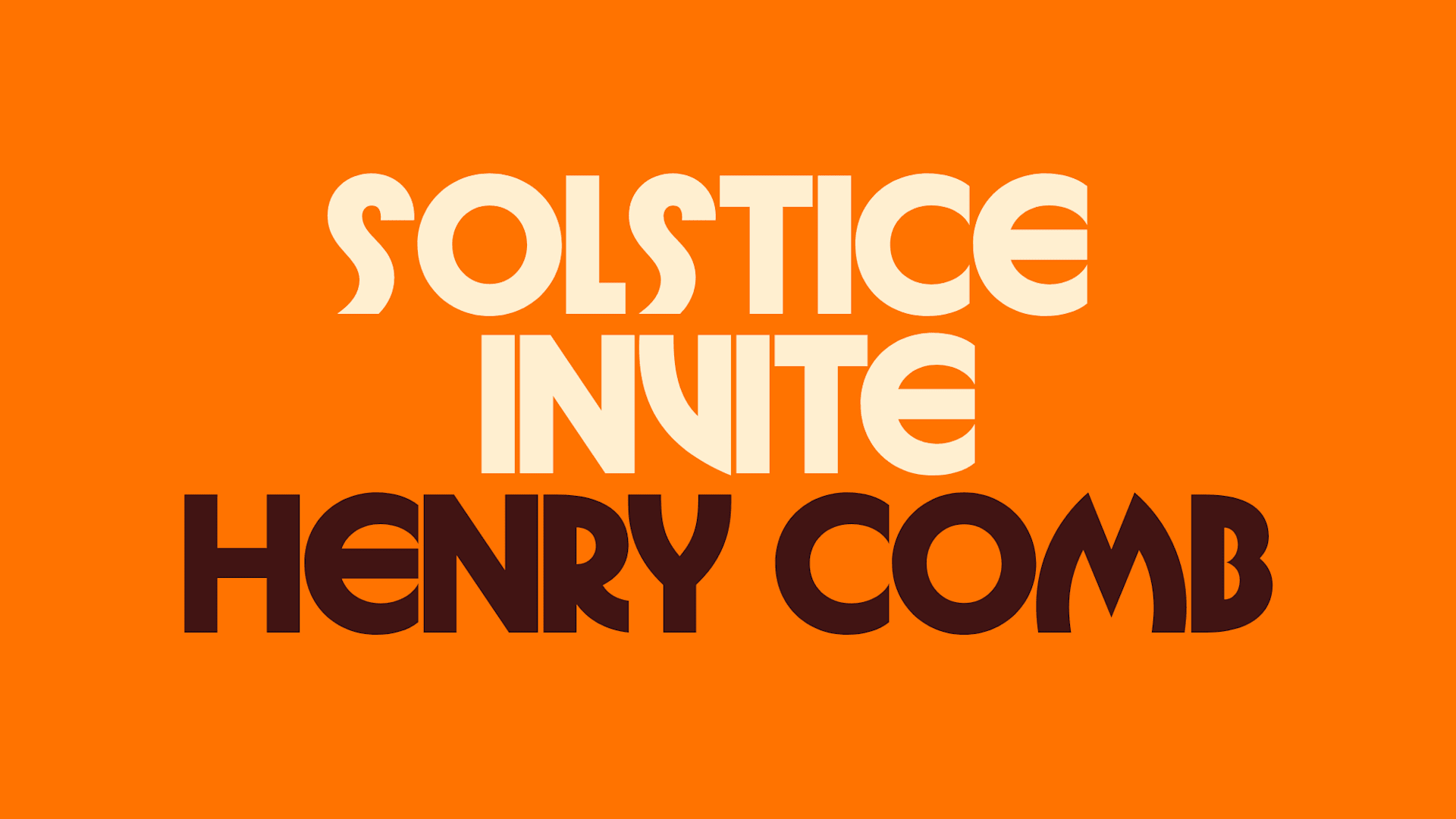 Solstice Invite Henry Comb Cover