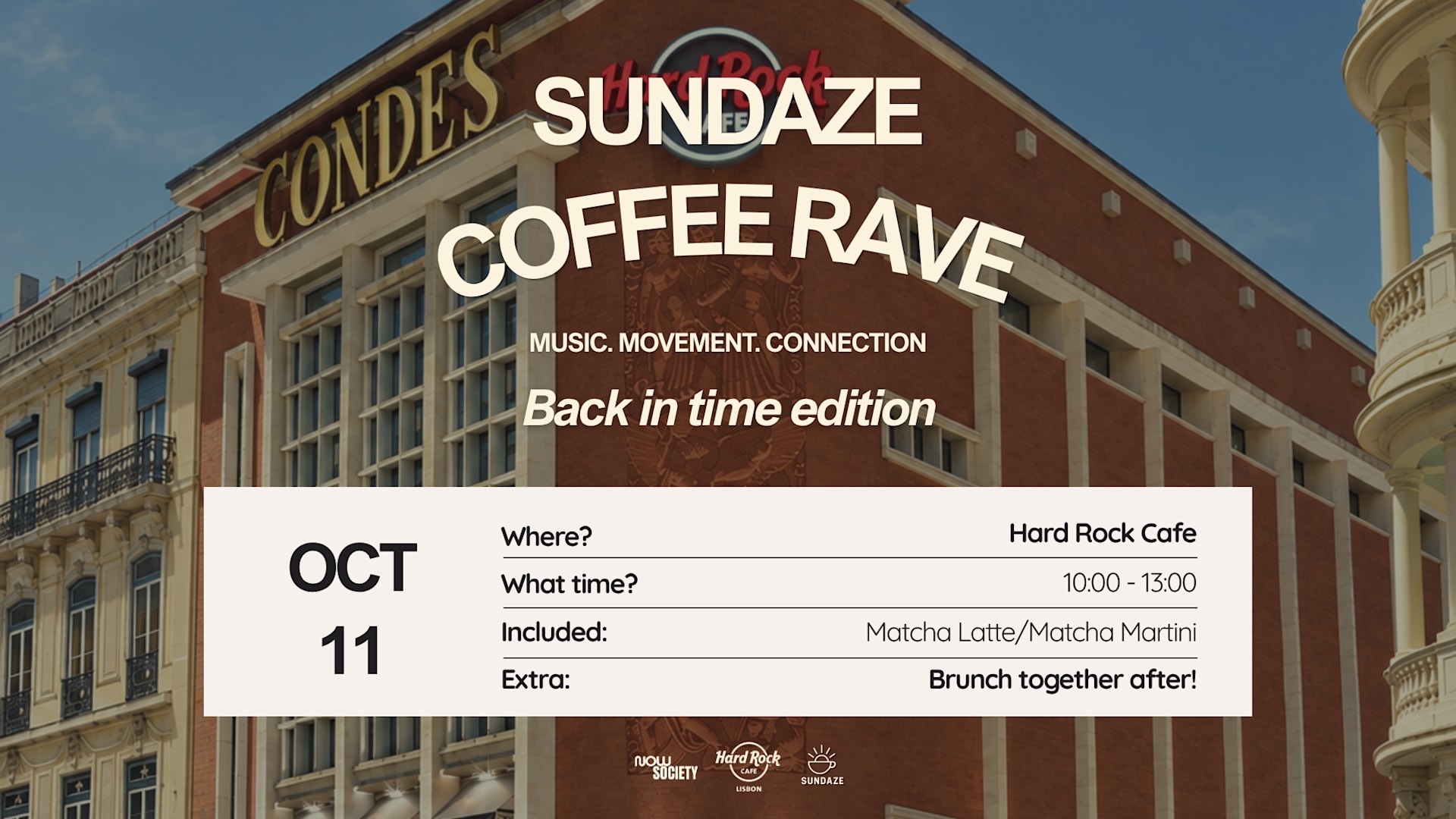 🪩Back In Time Coffee Rave & Community Brunch 🥞💛 Cover