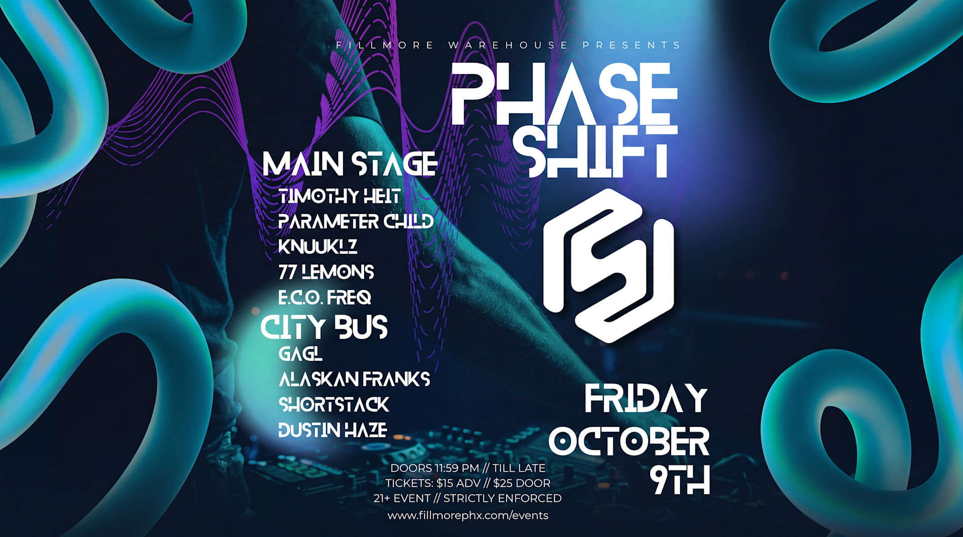 Phase Shift @ Fillmore Afters - 10.09.2026 Cover