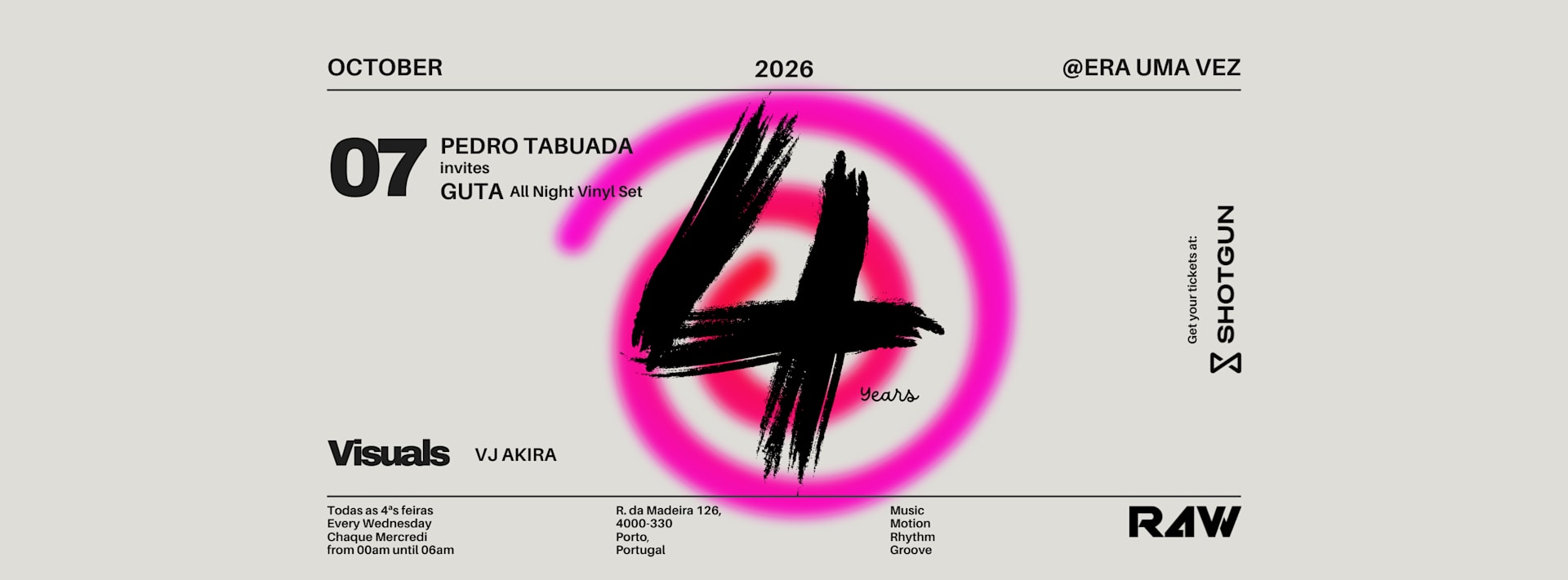 4th Anniversary Pedro Tabuada Invites Guta Cover