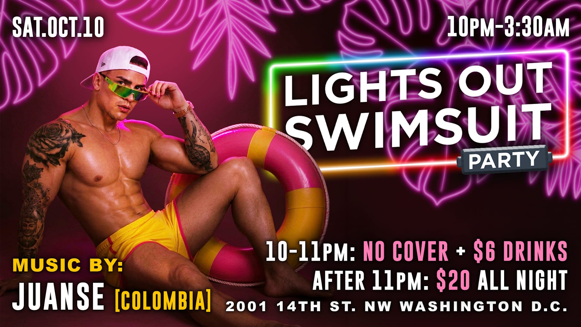 Lights Out Swim Suit Party With Juanse (Colombia) Cover