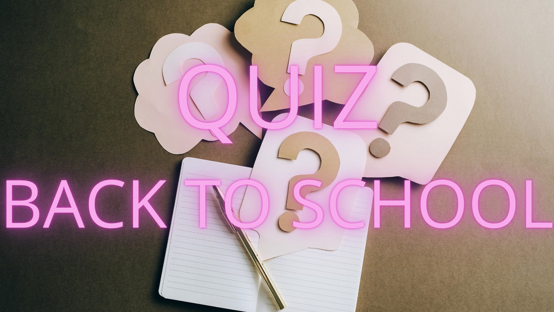 Quiz Back To School Cover
