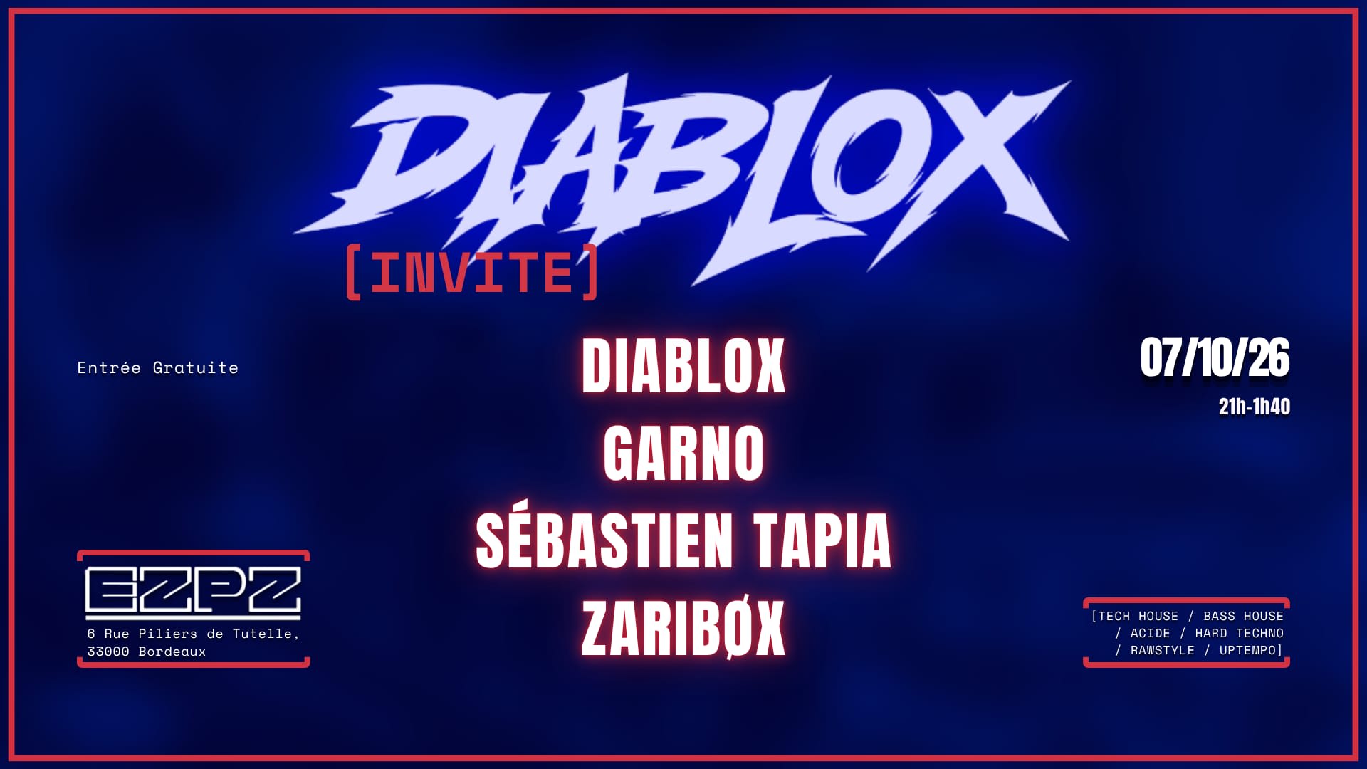 Diablox Invite : Garno, Sébastien Tapia Et Zaribøx Cover