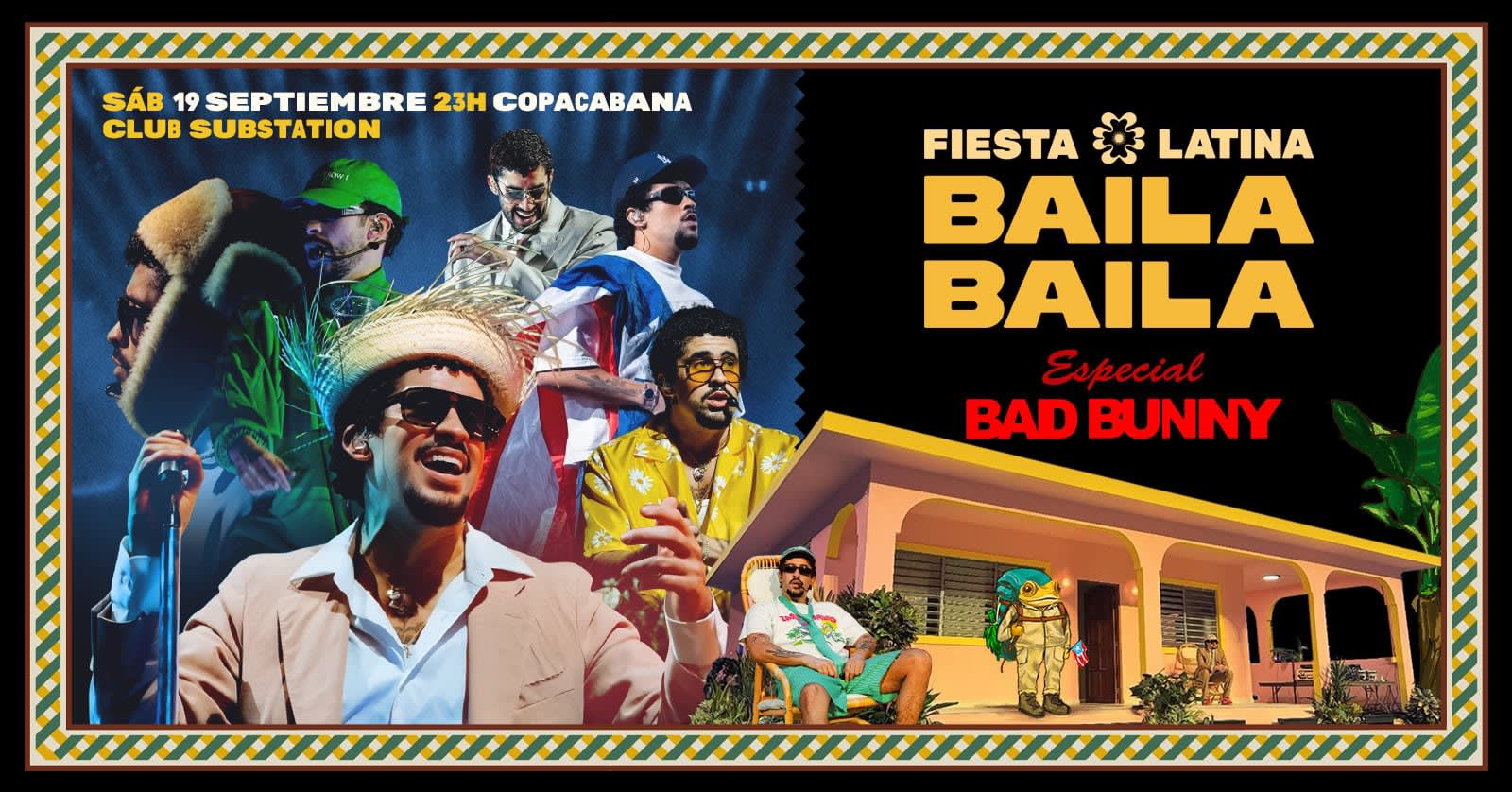 Fiesta Latina Baila Baila | Especial Bad Bunny 19 Septiembre Cover