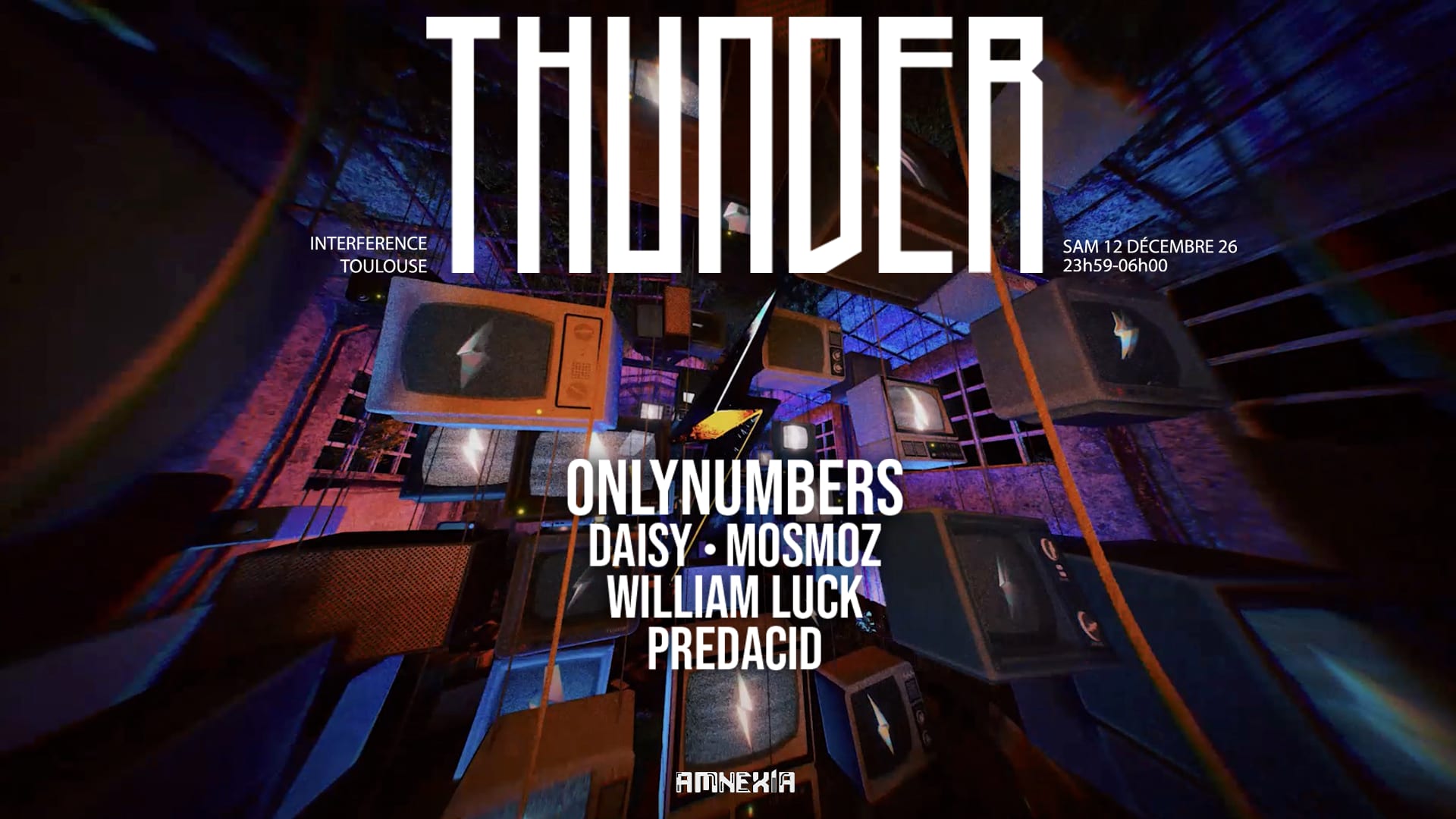 Thunder X Interference : Onlynumbers, William Luck, Daisy Cover