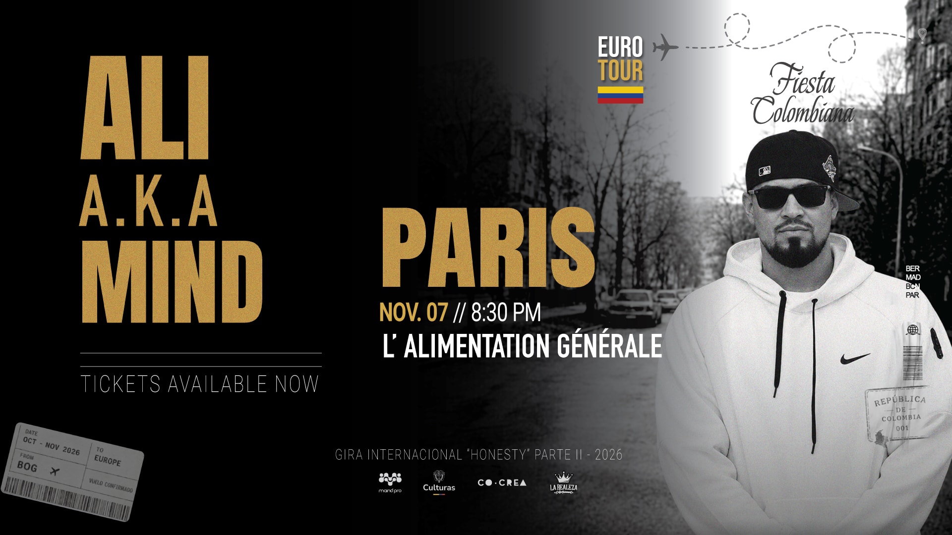 Ali A.K.A Mind En Paris Cover