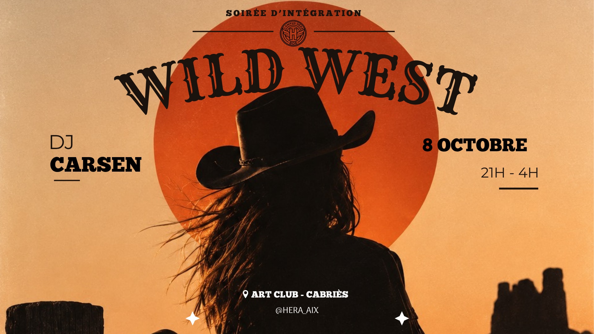 Wild West - Soirée D'intégration Hera Cover
