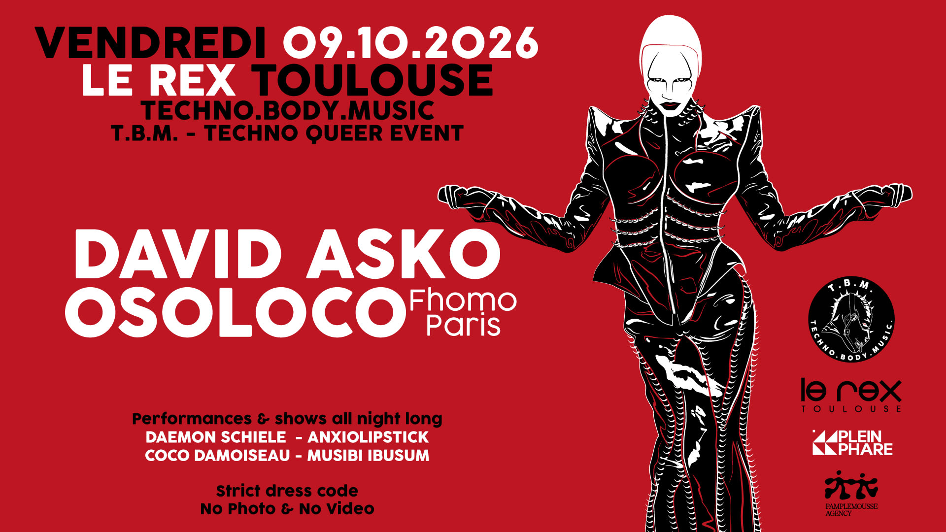 Techno Body Music W/ David Asko & Osoloco (Queer Event) Cover