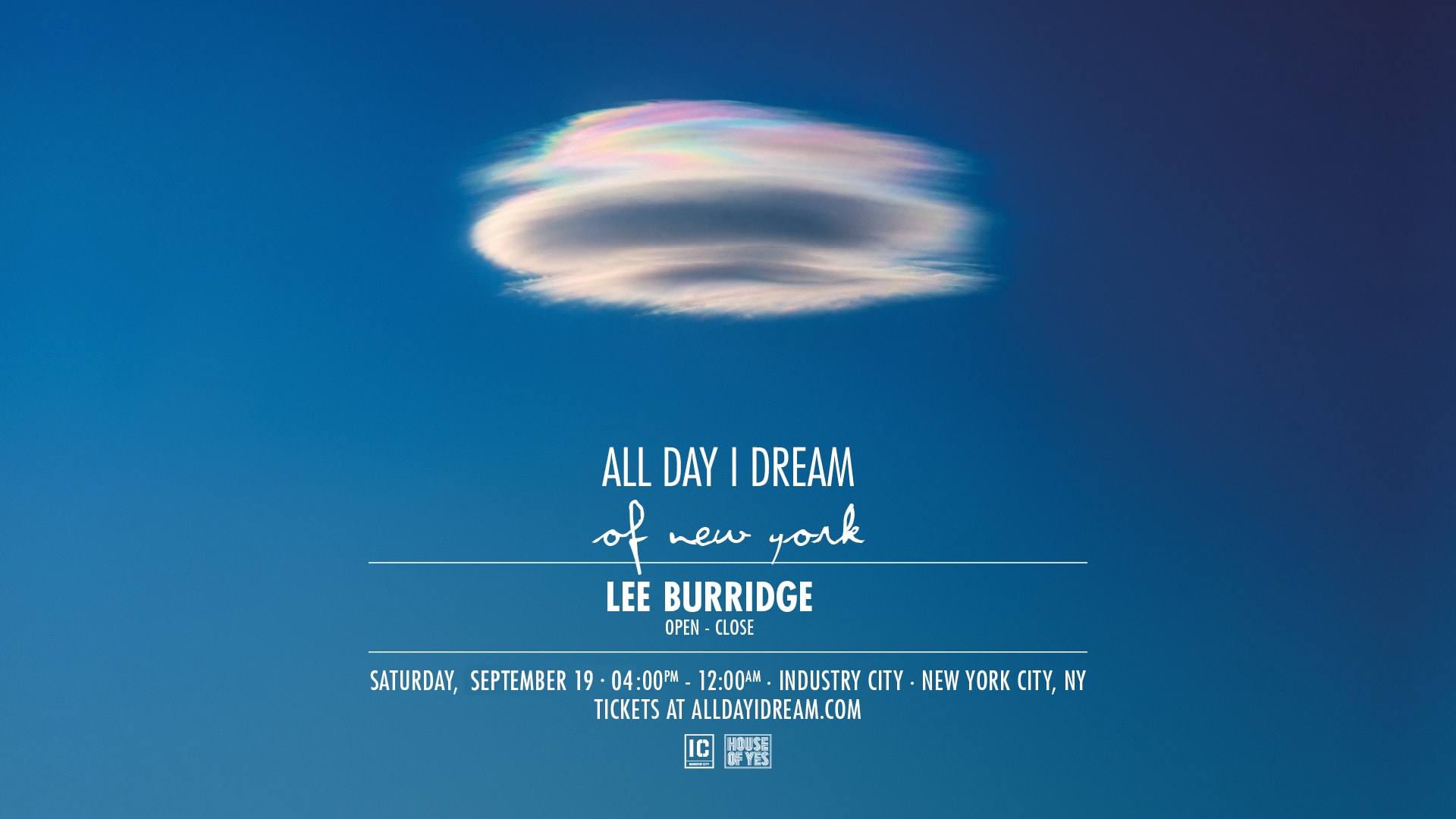 All Day I Dream: Lee Burridge @ ๐ธ๐ฝ๐ณ๐๐๐๐๐ ๐ฒ๐ธ๐๐ Cover