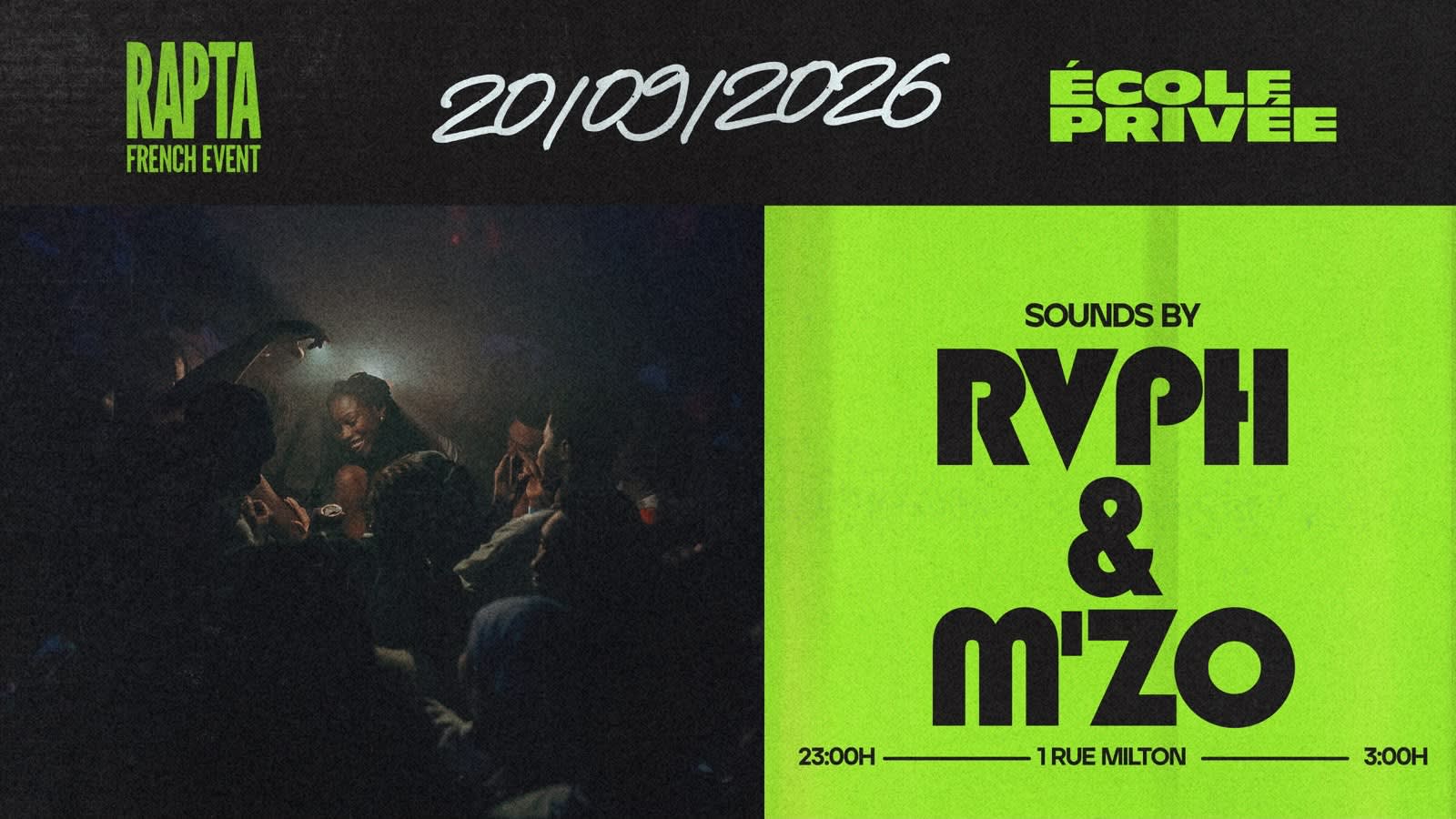 Rapta - Rap Fr & Afro 20.09 - École Privée Cover