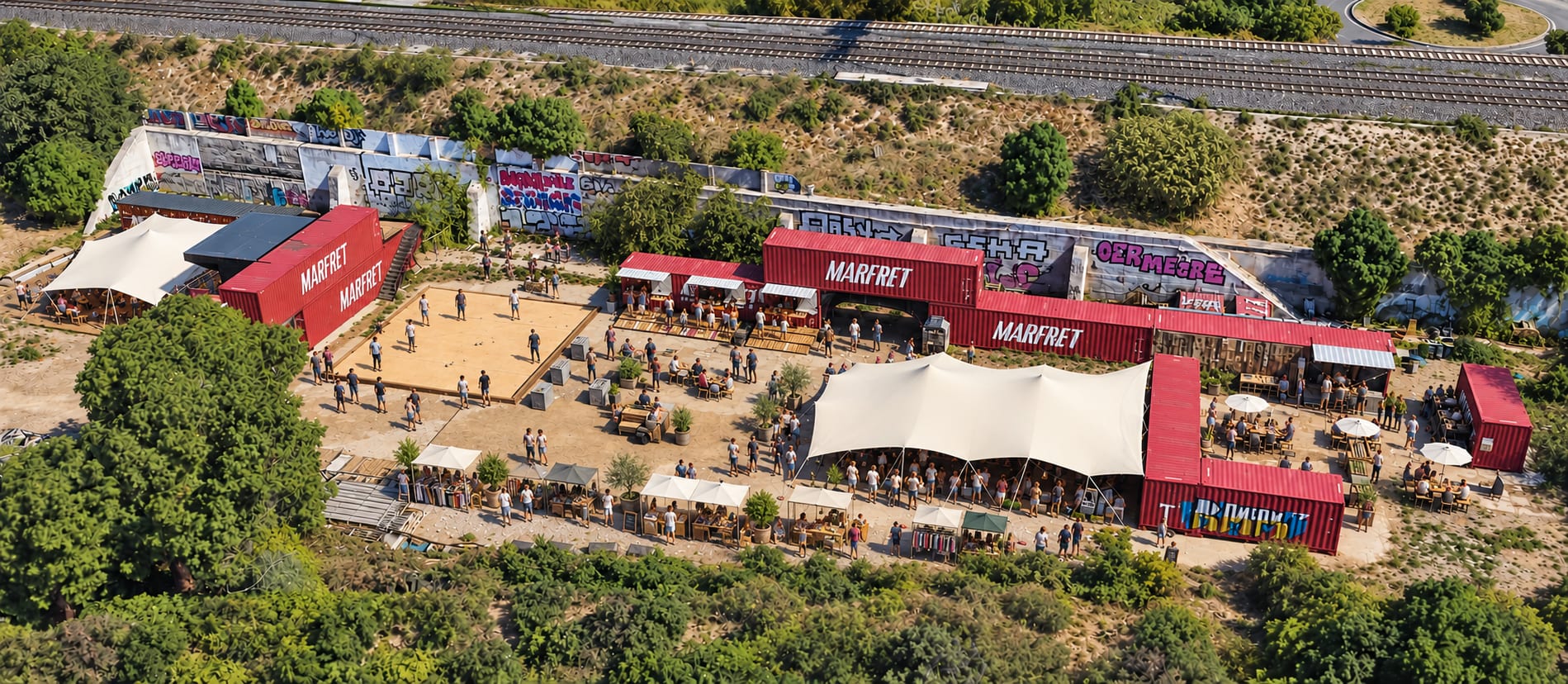 Open Air Gratuit - Dub Pétanque House Stands Cover