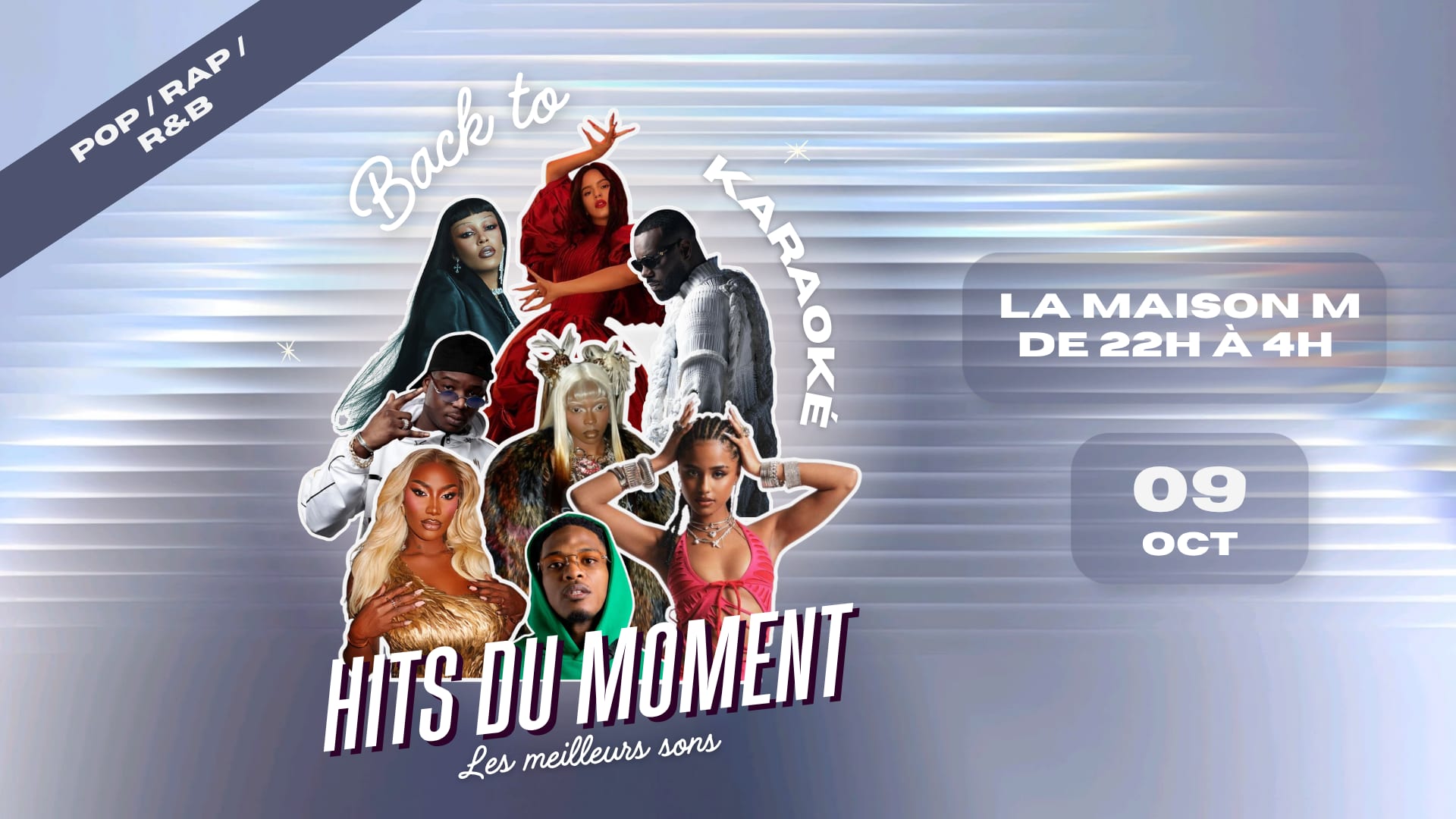 Back To Hits Du Moment + Salle Karaoké Cover