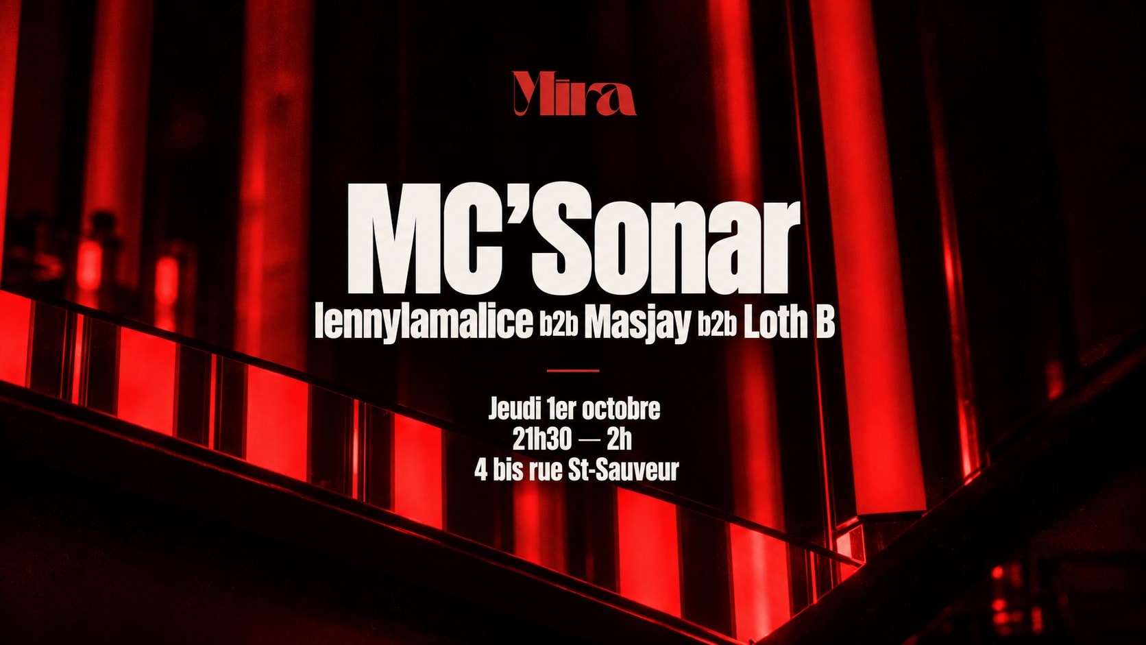 Mc'sonar All Night Long @ Mira Cover